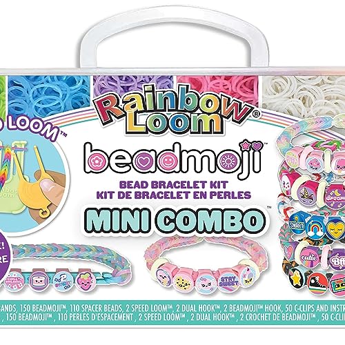 Rainbow Loom: Beadmoji Mini Combo - DIY Rubber Band & Bead Bracelet Kit - Includes 1800 Bands & 260 Beads, Design & Create, Ages 7+