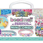 Rainbow Loom: Beadmoji Mini Combo - DIY Rubber Band & Bead Bracelet Kit - Includes 1800 Bands & 260 Beads, Design & Create, Ages 7+