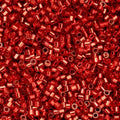 John Bead 25g Cylin Beads Red Silver Lined 11/0 Glass Cylindrical Seed Beads for Jewelry Bracelets Necklaces Earrings Making Embroidery - color: Red Silver Lined