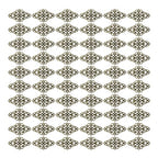 Hollow Filigree Charms - color: Antique Brass