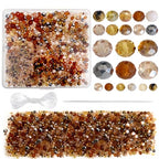 TOAOB 1000pcs Briolette Crystals Glass Beads 4mm 6mm 8mm Rondelle Faceted Spacer Beads Brown Loose Beads for Bracelets Necklace Earrings Jewelry Making - color: Brown
