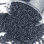 Size 2 mm 11/0 Glass Seed Beads, 10100 Pcs Small Mini Spacer Loose Pony Beads for Jewelry Making and DIY Crafts (Black) - color: Black, size: Small