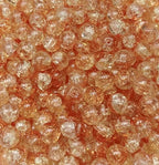 200PCS Glass Beads 8mm Glass Beads for Bracelets Necklaces Jewelry Making DIY Crafts (Orange Red Crackle) - color: 9Orange Red Crackle