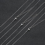 Loprome 12 Pcs Stainless Steel Snake Chain Necklace, Thin Round Snake Chains with Lobster Clasp for Jewelry Making, 1mm - color: steel, size: 20inch