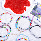 2000pcs Glass Seed Beads Bulk, 4mm 6/0 Mini Pony Spacer Small Individual Color Seed Beads for DIY Bracelet Necklaces Wrist Jewelry Making, Translucent Crimson - color: Translucent Crimson