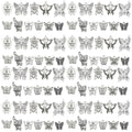 Sailanzi 112pcs Alloy Ancient Silver Butterfly Insect Series Pendant Jewelry Making DIY Keychain Earrings Pendant Various Design Charms for Jewelry Making Bracelets Necklace (SN86) - color: SN86