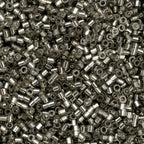 John Bead 25g Cylin Beads Grey Silver Lined 11/0 Glass Cylindrical Seed Beads for Jewelry Bracelets Necklaces Earrings Making Embroidery - color: Grey Silver Lined