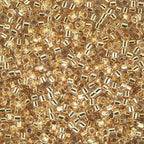 Miyuki Delica Seed Beads – Size 11/0 (1.6 mm), DB0033, Gold-Lined 24K, 7.2 g, Approx. 1440 Beads, Made in Japan - color: DB0033 - Gold-Lined 24K