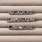 Italian Charms Bracelet Sets with 1Pcs Starter Brascelet 9Pcs Charms 9mm Italian Modular Charm Bracelet DIY Module Jewelry Gifts - color: B-Starter Bracelet Set-20PcsBlack