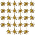 Sun Star Charms Baroque Boho Crystal Gold Plated Resin Gypsy Pendant Alloy for Jewelry Making DIY Craft Bracelet Necklace Earring - color: Sun-Yellow-28Pcs