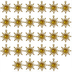 Sun Star Charms Baroque Boho Crystal Gold Plated Resin Gypsy Pendant Alloy for Jewelry Making DIY Craft Bracelet Necklace Earring - color: Sun-Yellow-28Pcs
