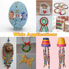QPIXVB 1100pcs Pony Beads,Friendship Bracelet Beads Kit,Bead for Jewelry Making and Bracelets Making,Bulk Hair Bead for Braids,Crafts - color: yellow beads