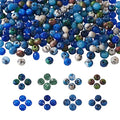 Craftdady 270Pcs Natural Gemstone Beads Rondelle Jasper Beads 6x4mm Dyed Faceted Round Loose Spacer Energy Healing Power Stone Beads for DIY Jewelry Crafts - color: 9 Colors Sesame Jasper