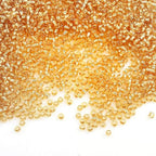Perlin Glass Seed Beads 2mm 11/0 Round Mini Small Pony Beads 6500pcs for Making Earrings Bracelets Pendants Waist Jewelry DIY Handmade Silver Lined Color Kit (Gold) - color: Gold