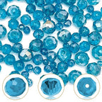 786pcs Crystal Rondelle Faceted Beads 3mm 4mm 6mm 8mm Gemstone Glass Beads Loose Beads for Jewelry Making,Bracelets Necklaces Earrings Wind Chimes Suncatchers(Peacock Blue AB) - color: Peacock Blue, size: 3mm,4mm,6mm,8mm