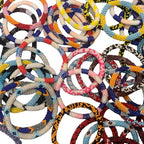 12 Random Mix Handmade Crochet Nepal Seed Bead Bracelets (ONE DOZEN)
