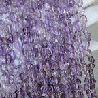 MJDCB Natural Irregular Shape Stone Beads 6-8mm Lilac Amethyst Gemstone Energy Crystal for Jewelry Making Bracelet Necklace - color: Lilac Amethyst