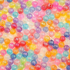 8mm Acrylic Beads 600pcs AB Color Transparent Bead Spacer Bubble Beads Plastic Crafts Bead for DIY Necklaces Bracelets Earrings Jewelry Making (Pink&Blue&Purple) - color: pink&blue&purple