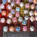 Mixed Lots Shiny AB Color Acrylic Faceted Cube Bead DIY Beading Hairband Bracelets Necklace Craft Embelishment (Mixed Colors-Cube) - color: Mixed Colors-Cube