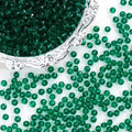 1000PCS 4mm Round Crystal Glass Beads Faceted Spacer Beads Bulk for Jewelry Making Bracelets Necklace Earring Pendants Craft (Emerald) - color: Emerald, size: 4mm