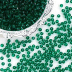 1000PCS 4mm Round Crystal Glass Beads Faceted Spacer Beads Bulk for Jewelry Making Bracelets Necklace Earring Pendants Craft (Emerald) - color: Emerald, size: 4mm