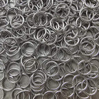 300 pcs Stainless Steel Split Rings Jump Rings Connector Rings for Jewelry Making Necklaces Bracelet Earrings Keychain DIY Craft (12614-10mm) - size: 10mm