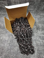 Hematite Pre Drilled Crystal Crushed Chips Beads for Bracelets Making, DIY Handmade Natural Healing Crystals (25 Inch Strand) - color: Hematite