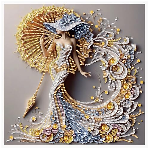 AiYuanzsh 5D Special Shaped Diamond Painting Kit - Charming Goddess Design, Unique Crystal Rhinestone Diamond Art Set for Beginners and Adults, Perfect for Home Wall Decor and Holiday Gifts - color: Charming Goddess