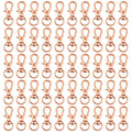50 pcs Swivel Clasps Lanyard Snap Hook,cnomg Metal Swivel Lanyard Snap Hook Lobster Claw Clasp (Rose Gold) - color: Rose Gold, size: 1.2 inches