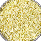 3000Pcs Flat Round Polymer Beads Vinyl Heishi Beads for Jewelry Making Women Necklace Bracelet Earrings(02-Light Yellow) - color: 02-Light Yellow