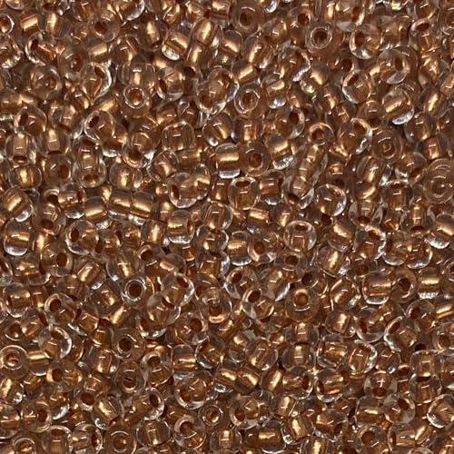 Czech 8/0 Silver Lined Glass Seed Beads 20 Grams 800 Pcs Multi Colors (Champagne) - color: Champagne