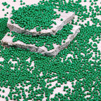 8/0 Glass Seed Beads Bulk, Green 3mm Tiny Round Craft Seed Bead, Small Mini Pony Beads for Jewelry Making Bracelet Necklace Wrist Beading Weaving Supplies, 2500pcs - color: Green