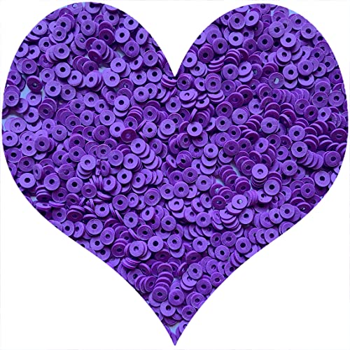3000Pcs Flat Round Polymer Beads Vinyl Heishi Beads for Jewelry Making Women Necklace Bracelet Earrings (19-Dark Purple) - color: 19-Dark Purple