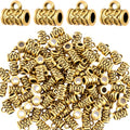Joez Wonderful Links Bail Beads, Hypoallergenic Alloy Column Spacer Beads - color: Style C, 100 Gold
