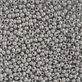John Bead Czech Seed Beads 10/0 Metallic Silver, 100g - color: Metallic Silver