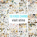 stino Metal Charms for Jewelry Making 100gram, Bulk Tibetan Silver & Gold Plated Trinkets for Earring Necklace Jewelry Making and Findings - color: Heart Mixed Color