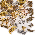 stino 100 G Mixed Style Metal Charms for Jewelry Making, Bulk Silver & Gold Plated, for Bracelet, Necklace, Earrings DIY Crafts - style: Masquerade Mask