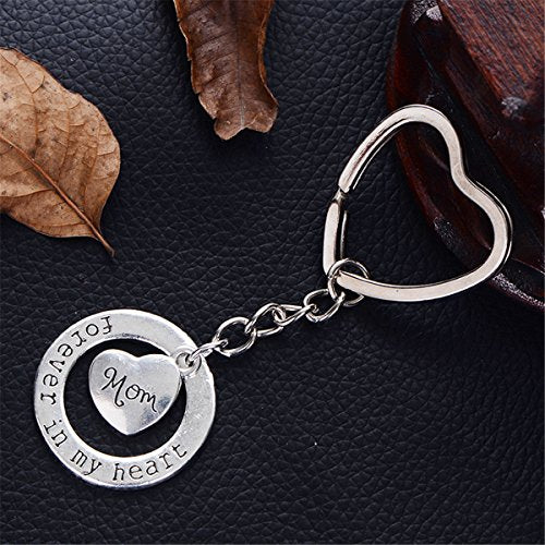 YYaaloa Mini Love Heart "Mom" Pack of 40 DIY Charms Pendant for Crafting, Jewelry Making Accessory