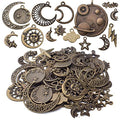BronaGrand Celestial Pendant Charms,Sun Moon Star Cloud Charms Lightning Bolt Charms Jewelry Charms for Necklace Earrings Bracelet Jewelry - color: Bronze