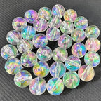Mixed Lots Shiny AB Color Acrylic Bead DIY Beading Hairband Bracelets Necklace Craft Embelishment (Clear AB) - color: Clear AB