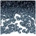 The Crafts Outlet 1,000pc Faceted Plastic Transparent Beads Rondelle 6x4mm Multi Mix Beads
