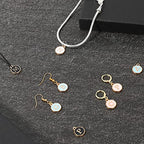 104 PCS Letter Charms for Jewelry Making - Double Sided Alphabet & Initial Charms for Necklace & Bracelet - color: 4 colors