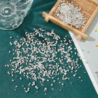 1500Pcs 3 Styles Brass Tube Crimp Beads Silver Tube Beads Crimping Tubes Accessories Round Tubes Loose Spacer Bead for Jewelry Making Hole: 1-2mm - color: Silver