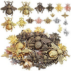 100g Alloy Bee Charm Mixed Honey Bee Pendant Charms Vintage Insect Jewelry Findings for DIY Necklace Bracelet Crafts,40-80pcs - style: Mixed Bee Charms