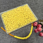 Amaney Yellow Pony Beads with Storage Box 6x9mm Acrylic Beads 500pcs for Jewelry Making - color: Yellow