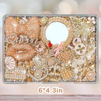 Champagne Gold Junk Case Charms Kit Junks Phones Cases 3D Pearl Butterflies Rhinestone Lips Bows Chain Bags Hearts Crowns Violins And Other Bedazzling Can Be Used In DIY Phone Case Designs