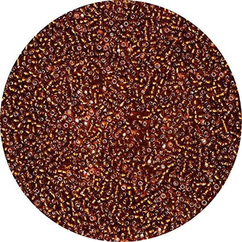 10000pcs Brown Glass Seed Beads Bulk,2mm 12/0 Seed Pony Beads for Bracelets,Necklace,Jewelry Making -Waist Spacer Bead for DIY Craft Projects - color: Brown, size: 2mm