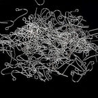 200 Pack Silver Earring Hooks Ear Wires for DIY Jewelry Findings Supplies Fishhook Connector Charm Hooks - color: White Gold
