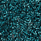 John Bead 25g Cylin Beads Blue Zircon Silver Lined 11/0 Glass Cylindrical Seed Beads for Jewelry Bracelets Necklaces Earrings Making Embroidery - color: Blue Zircon Silver Lined