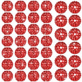 40 Pcs 20 mm Rhinestone Beads Bulk Crystal Round Disco Ball Chunky Bubblegum Beads for Pens Bracelets Charms Craft European Style Jewelry Making Supplies Christmas(Red) - color: Red